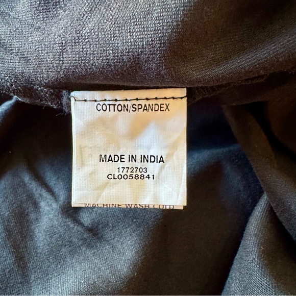 Black stretch knit eShakti wrap dress 1X / 18W - Picture 10 of 14